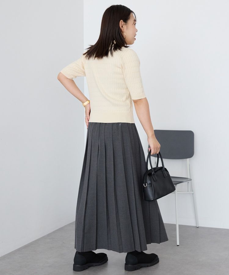 AMERICAN HOLIC「【選べる丈】ブロッキングプリーツスカート」|スカート|