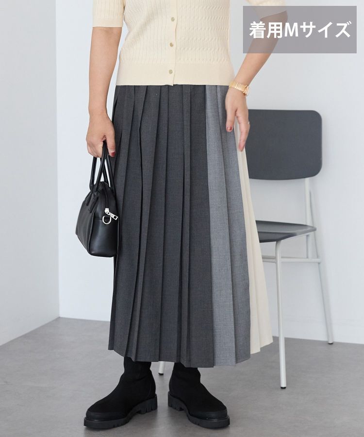 AMERICAN HOLIC「【選べる丈】ブロッキングプリーツスカート」|スカート|