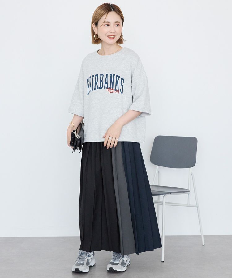 AMERICAN HOLIC「【選べる丈】ブロッキングプリーツスカート」|スカート|