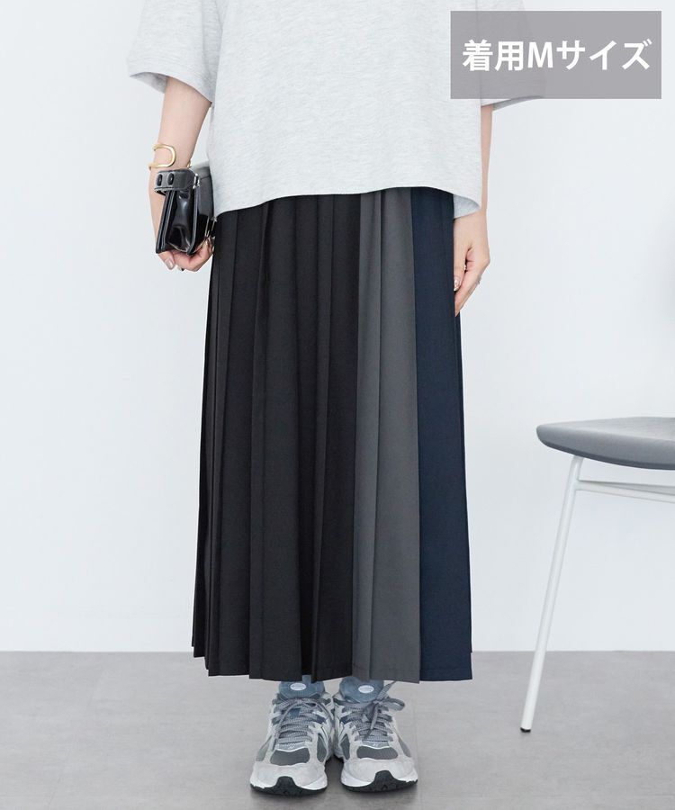 AMERICAN HOLIC「【選べる丈】ブロッキングプリーツスカート」|スカート|