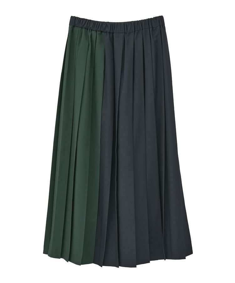 AMERICAN HOLIC「【選べる丈】ブロッキングプリーツスカート」|スカート|