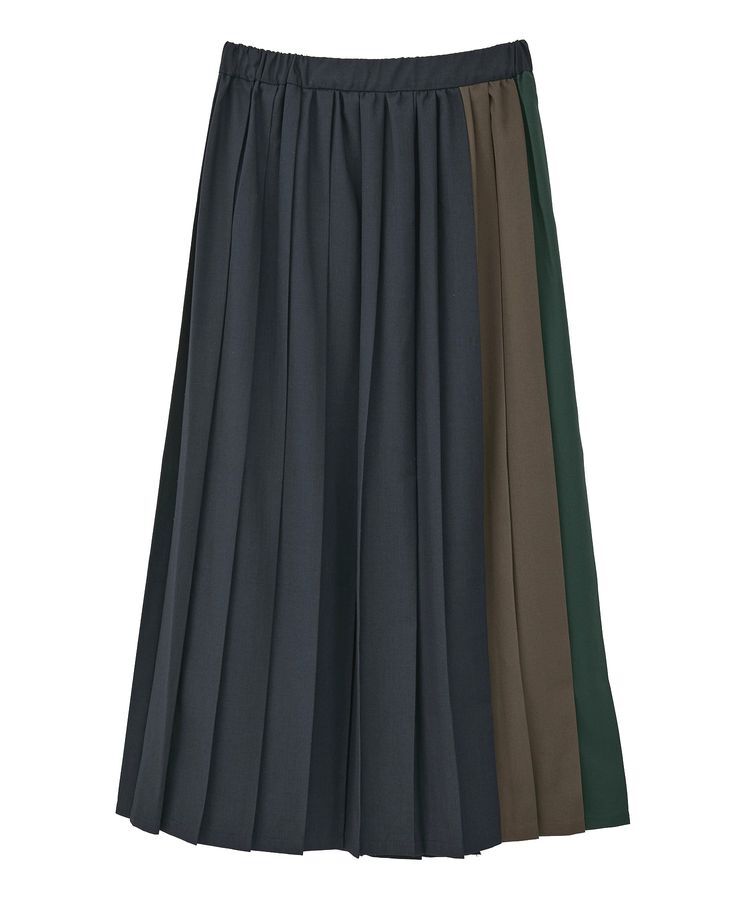 AMERICAN HOLIC「【選べる丈】ブロッキングプリーツスカート」|スカート|