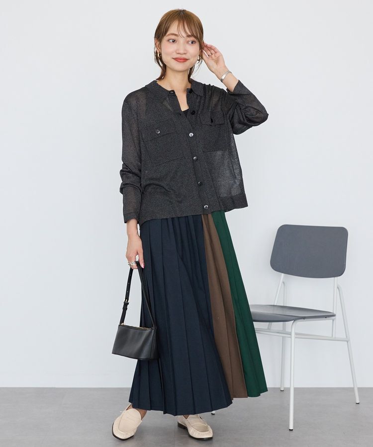 AMERICAN HOLIC「【選べる丈】ブロッキングプリーツスカート」|スカート|