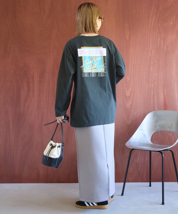 AMERICAN HOLIC「Bright RipsロングTシャツ/チュニック」|Tシャツ・カットソー|