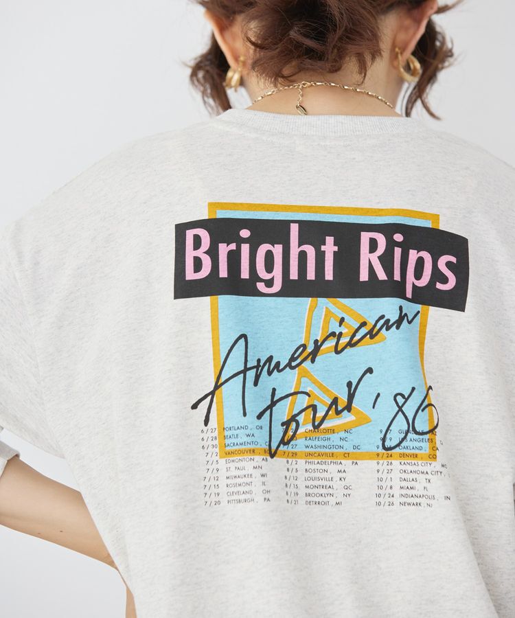 AMERICAN HOLIC「Bright RipsロングTシャツ/チュニック」|Tシャツ・カットソー|Oatmeal