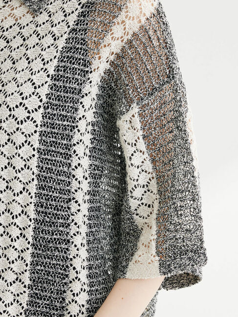 armonia「ブークレー微配色5分袖カーディガン」|カーディガン|