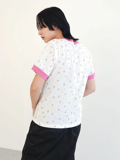 Green Parks「アリス/小花ワッペンTEE」|Tシャツ・カットソー|