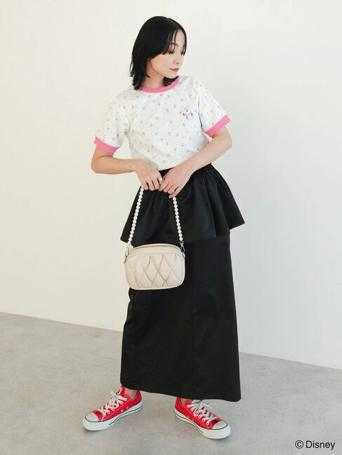 Green Parks「アリス/小花ワッペンTEE」|Tシャツ・カットソー|