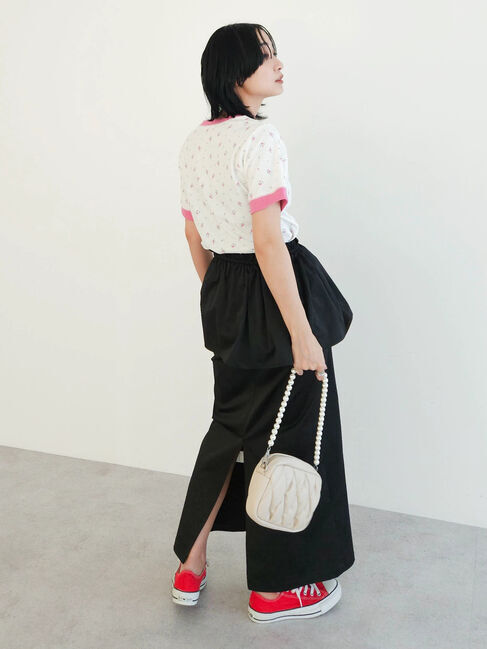 Green Parks「アリス/小花ワッペンTEE」|Tシャツ・カットソー|