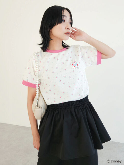 Green Parks「アリス/小花ワッペンTEE」|Tシャツ・カットソー|