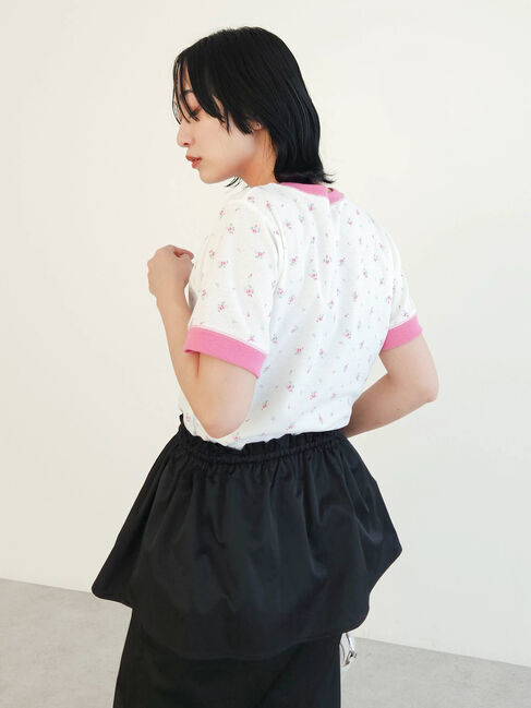 Green Parks「アリス/小花ワッペンTEE」|Tシャツ・カットソー|