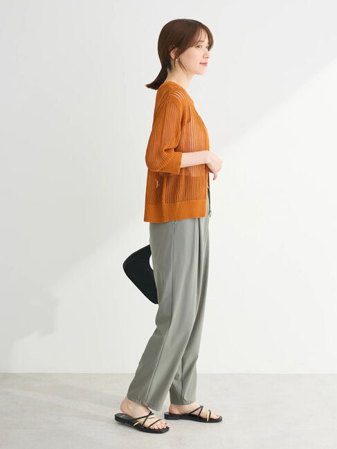 Green Parks「Zip付メッシュカーディガン」|カーディガン|