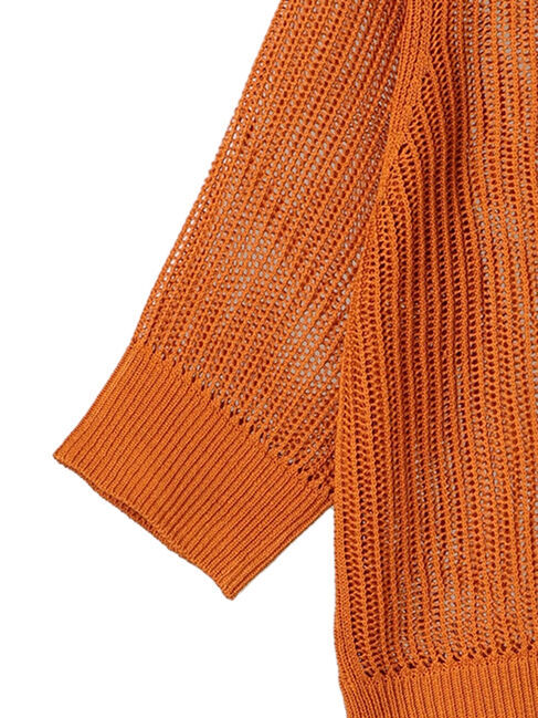 Green Parks「Zip付メッシュカーディガン」|カーディガン|