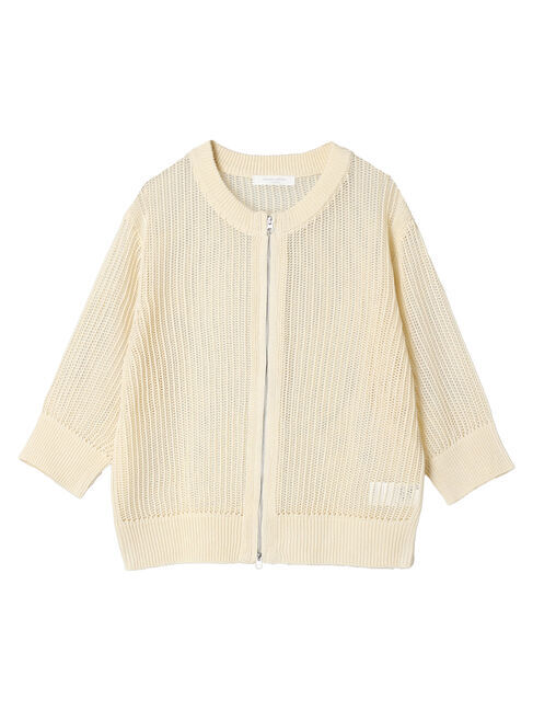 Green Parks「Zip付メッシュカーディガン」|カーディガン|