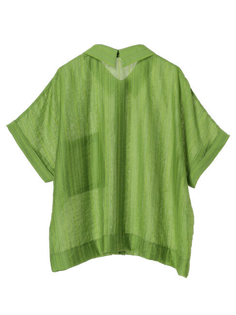 armonia「シアーストライプショート丈シャツ」|シャツ・ブラウス|