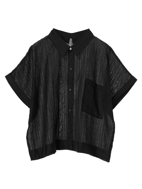 armonia「シアーストライプショート丈シャツ」|シャツ・ブラウス|