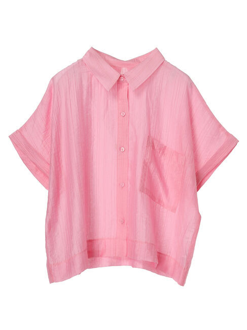 armonia「シアーストライプショート丈シャツ」|シャツ・ブラウス|