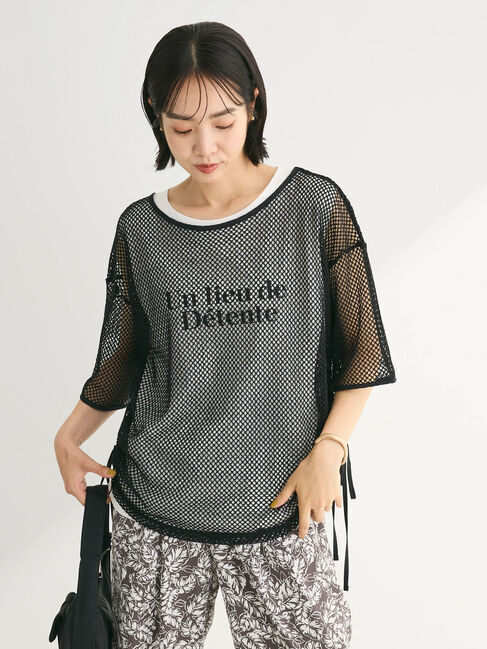 armonia「SET2点　メッシュ+ノースリーブロゴプルオーバー」|Tシャツ・カットソー|