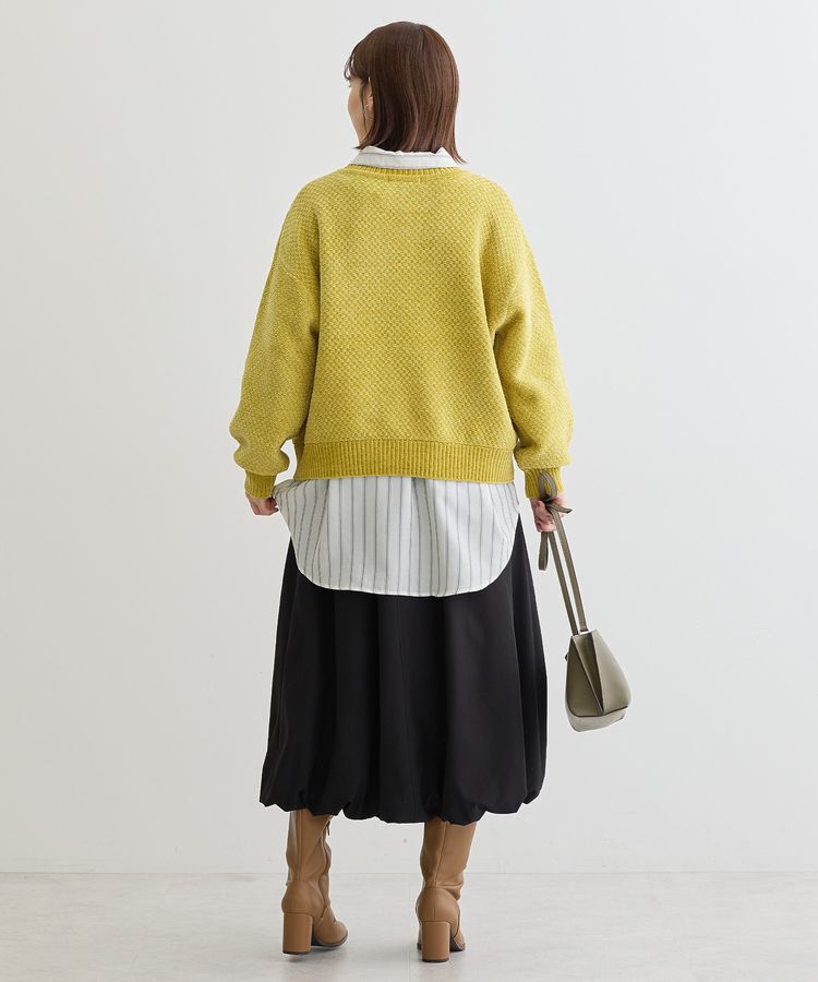 Green Parks「ベロアモールモックネックニットプルオーバー」|ニット・セーター|