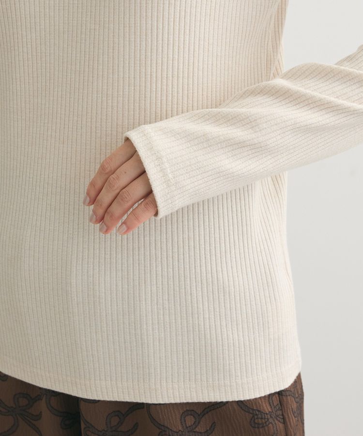 Green Parks「・Petit Fleur ラメテレコハイネック」|Tシャツ・カットソー|