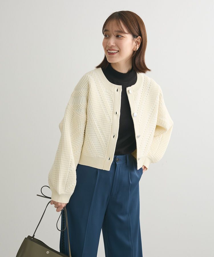 Green Parks「・Petit Fleur ラメテレコハイネック」|Tシャツ・カットソー|