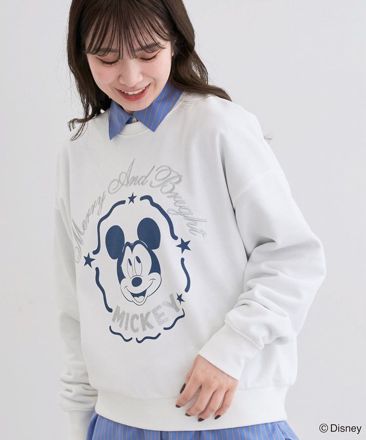 Green Parks「ミッキー&フレンズ/刺繍裏毛プルオーバーⅡ」|Tシャツ・カットソー|