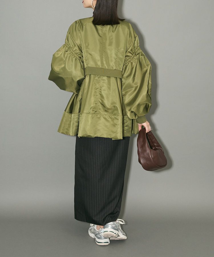 AnriettMusee「MA-1ペプラムブルゾン」|ブルゾン・スタジャン|