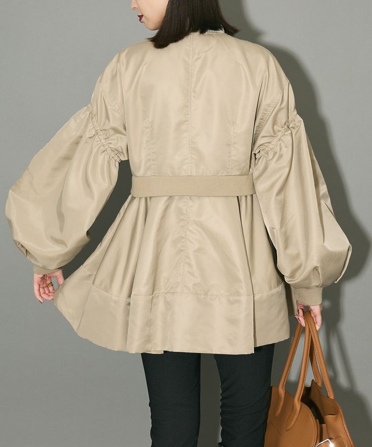 AnriettMusee「MA-1ペプラムブルゾン」|ブルゾン・スタジャン|