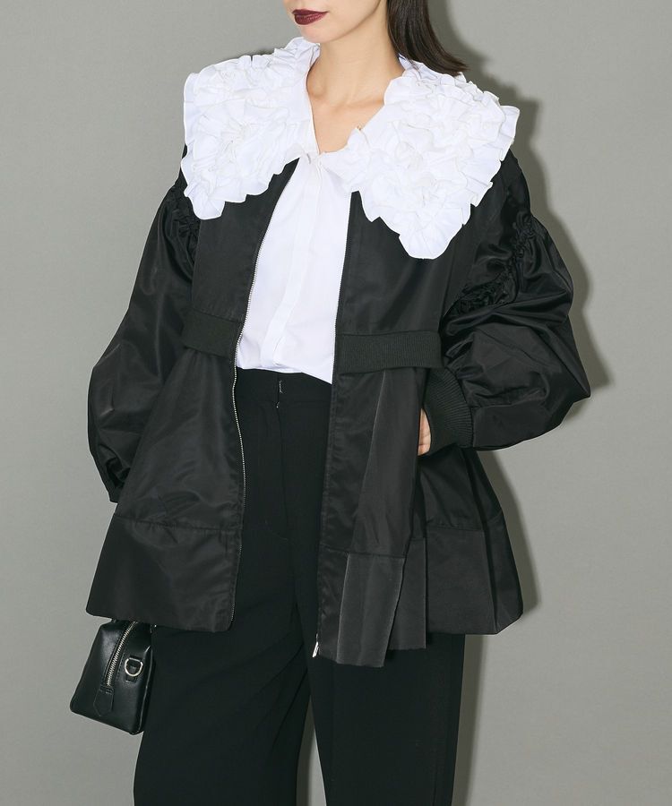 AnriettMusee「MA-1ペプラムブルゾン」|ブルゾン・スタジャン|