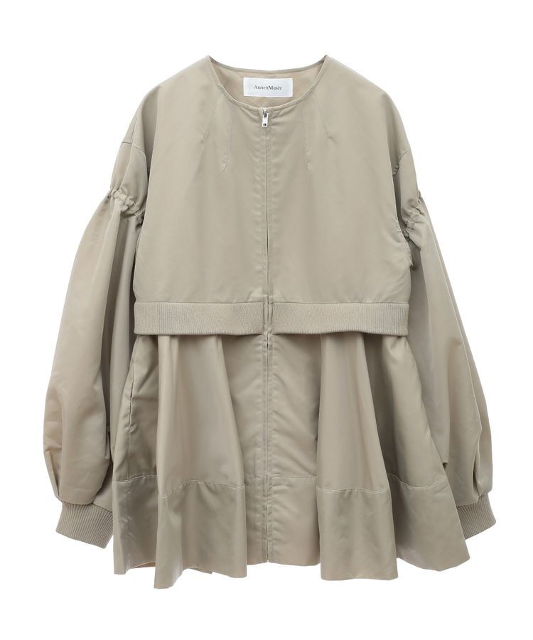 AnriettMusee「MA-1ペプラムブルゾン」|ブルゾン・スタジャン|