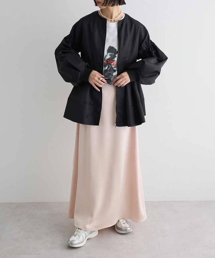 AnriettMusee「MA-1ペプラムブルゾン」|ブルゾン・スタジャン|