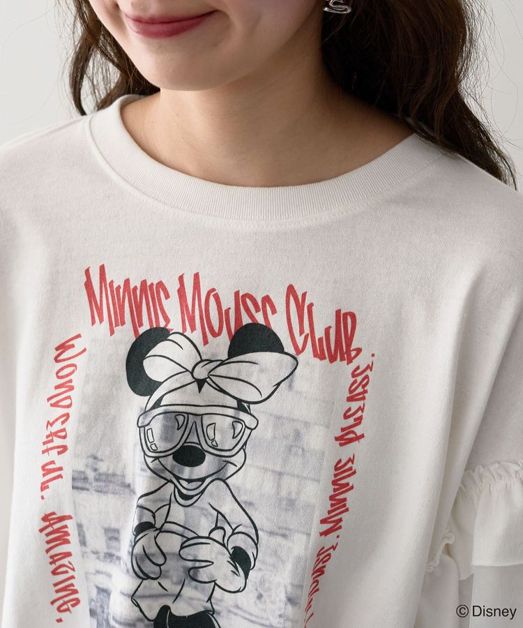 Green Parks「ミッキー＆フレンズ/袖フリルショート丈TEEⅡ」|Tシャツ・カットソー|