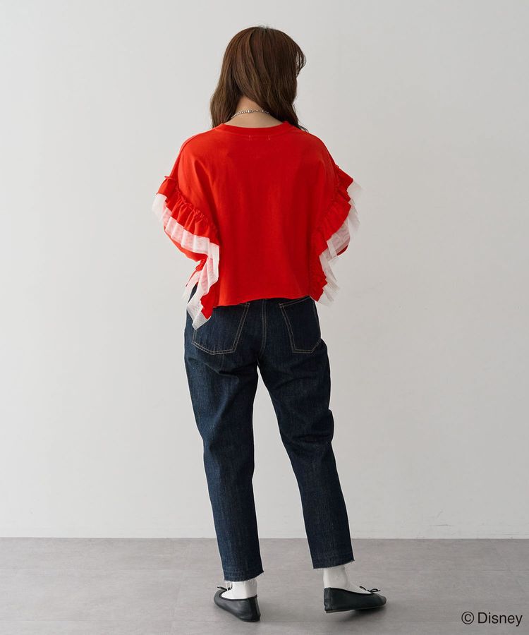 Green Parks「ミッキー＆フレンズ/袖フリルショート丈TEEⅡ」|Tシャツ・カットソー|