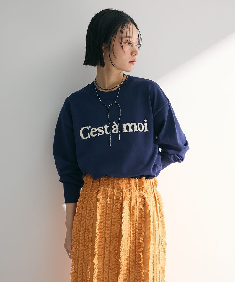 Green Parks「さがら刺繍ロゴニットプルオーバー」|ニット・セーター|