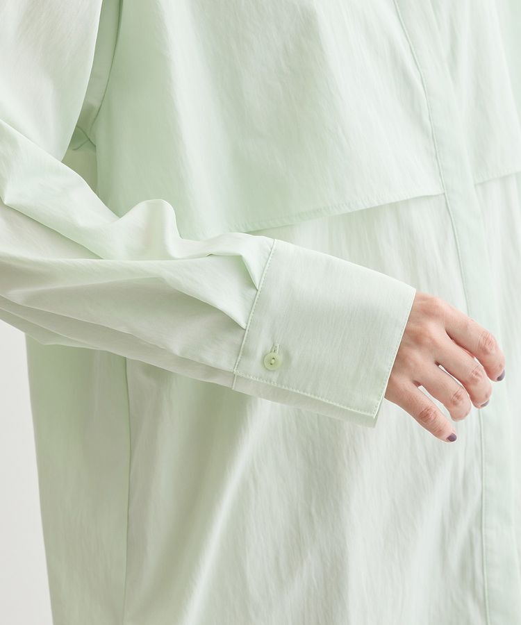 Green Parks「イージーケア比翼フライヨークチュニック」|シャツ・ブラウス|