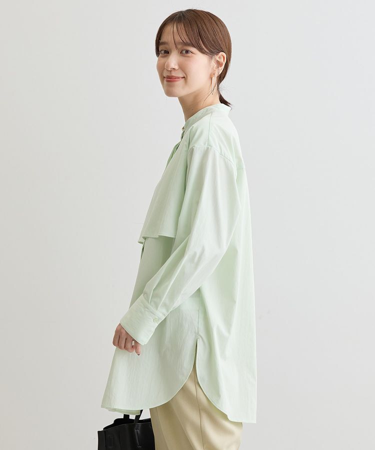 Green Parks「イージーケア比翼フライヨークチュニック」|シャツ・ブラウス|