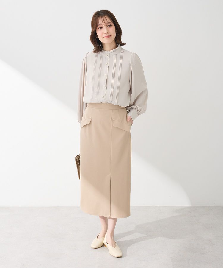 Green Parks「きれいシルエット フラップ付きナロースカート」|スカート|
