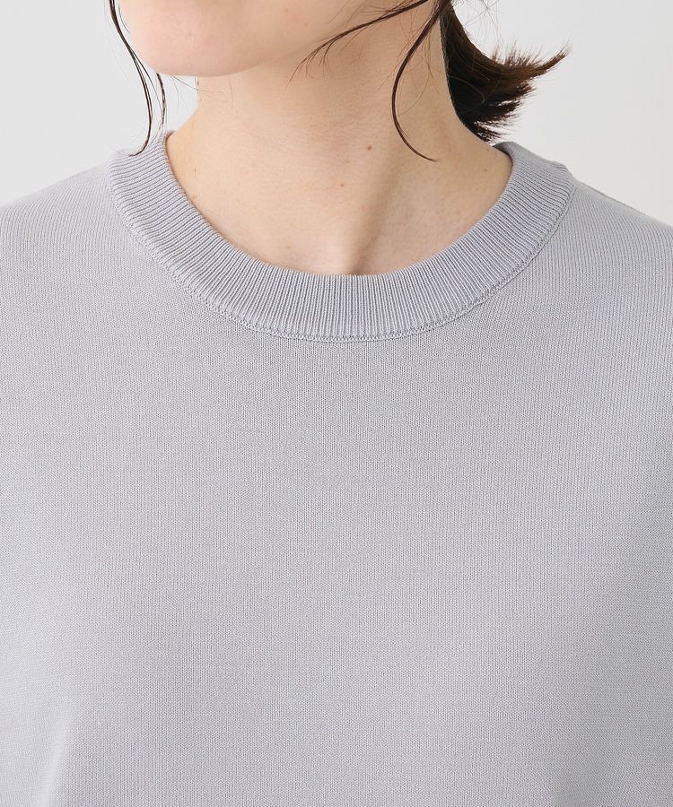 Green Parks「袖光沢ドッキングニットプルオーバー」|ニット・セーター|
