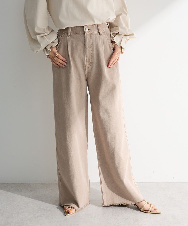 Green Parks「カラーピグメントパンツ」|その他|Brown