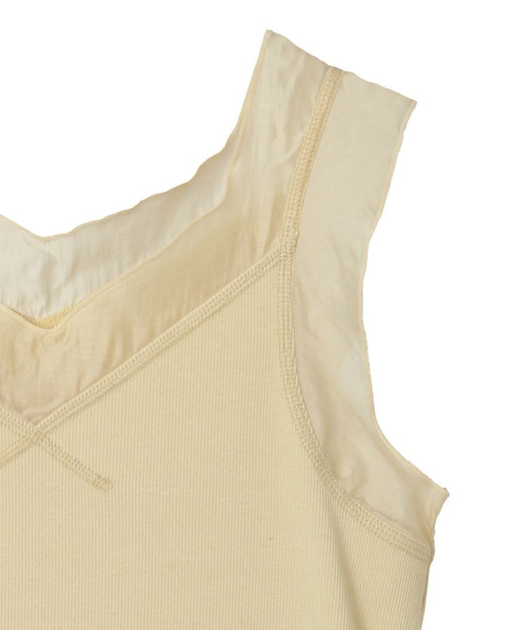 Green Parks「・SUGAR SPOON シアー切替タンクトップ」|インナー|