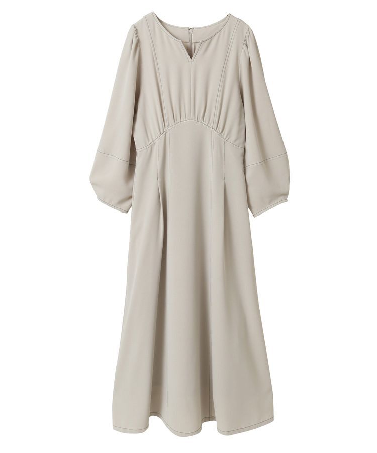 Green Parks「・ELENCARE DUEボリュームスリーブワンピース」|ワンピース|Light beige