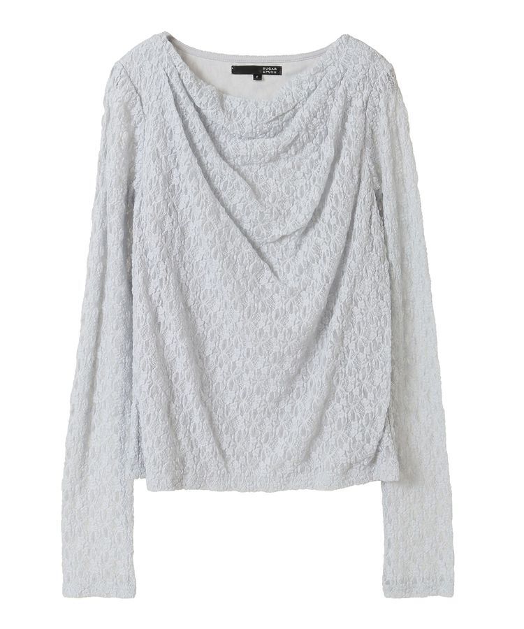 Green Parks「・SUGAR SPOON ドレープレースプルオーバー」|Tシャツ・カットソー|