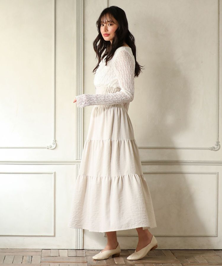 Green Parks「・SUGAR SPOON ドレープレースプルオーバー」|Tシャツ・カットソー|