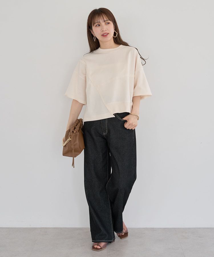 Green Parks「・ELENCARE DUE Wウエストデニムパンツ」|デニム|