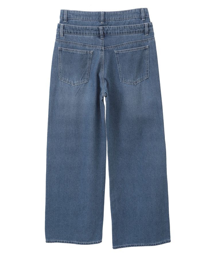 Green Parks「・ELENCARE DUE Wウエストデニムパンツ」|デニム|