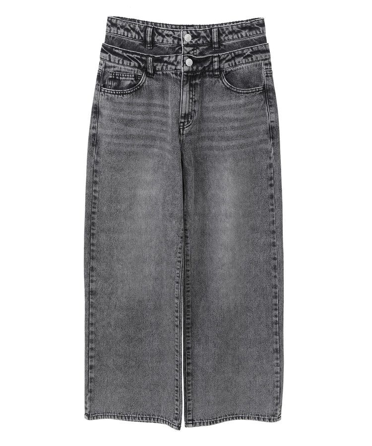 Green Parks「・ELENCARE DUE Wウエストデニムパンツ」|デニム|