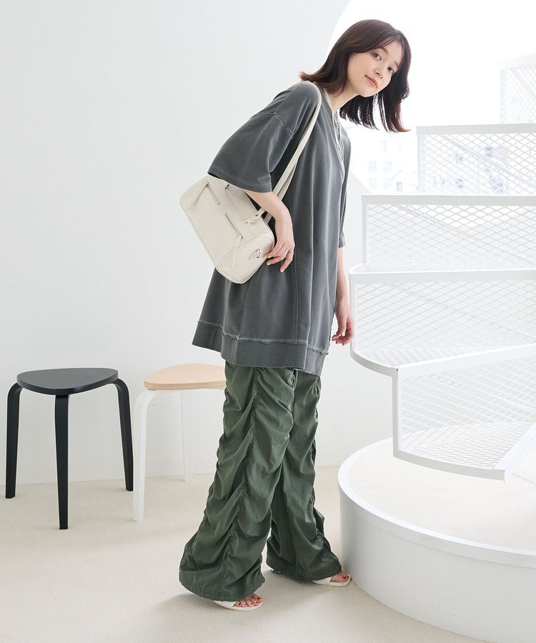 armonia「ピグメント裏毛切りっぱなしチュニック」|チュニック|