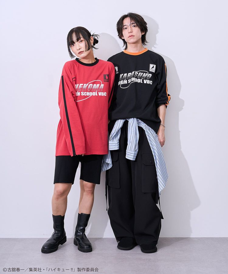 Green Parks「ハイキュー!! ユニフォーム長袖Tシャツ」|Tシャツ・カットソー|