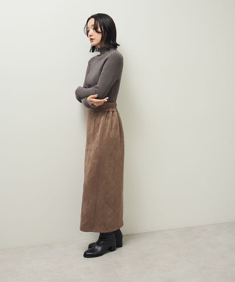 Green Parks「・Petit Fleur ボトルネックリブニット」|ニット・セーター|