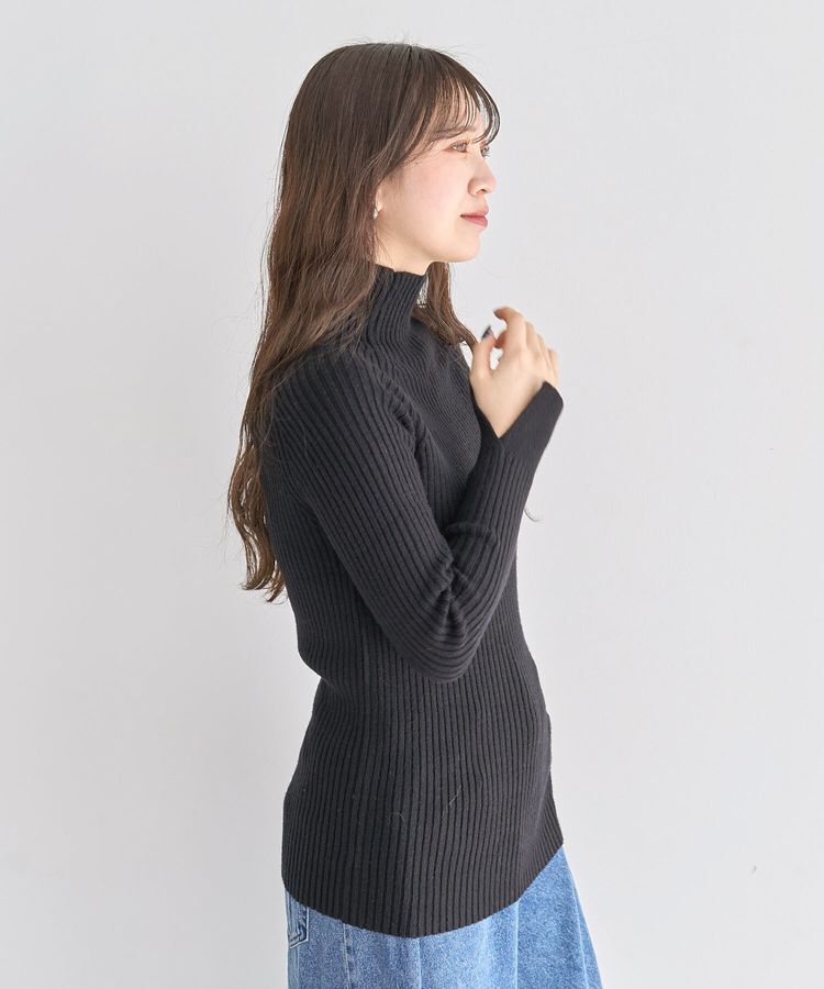 Green Parks「・Petit Fleur ボトルネックリブニット」|ニット・セーター|